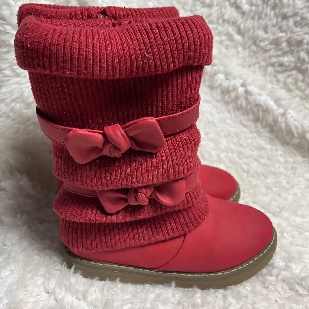 Dream Pairs KLOVE Girl's Winter Snow Boots Warm Walking Mid Calf Shoes SZ1